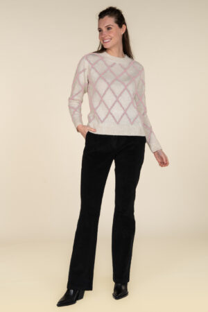 SWEATER CN CONTRAST COLOR