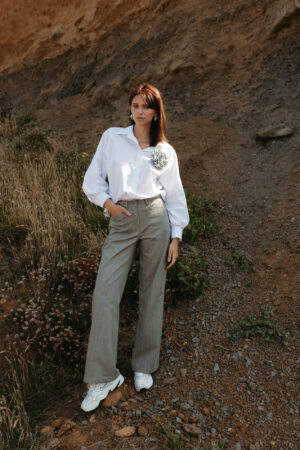 BLOUSE BRIGITTE FLOWER STRIPES